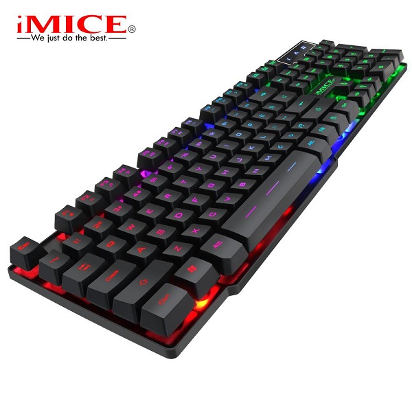 کیبورد مخصوص بازی آیمایس مدل iMice AK-600 RGB کیبورد گیمینگ Gaming Keyboard iMICE AK600