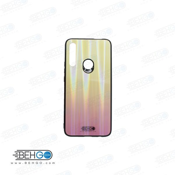 قاب هواوی پی اسمارت زد کاور رنگی گوشی موبایل هواوی وای 9 پرایم 2019 محافظ قاب هوآوی وای نه پرایم 2019 مدل لیزری گوشی Tempered Glass Laser Case Huawei P Smart Z/ Y9 Prime 2019