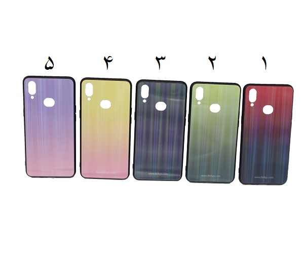 کاور A10s لیزری رنگی محافظ قاب سامسونگ A10s مدل لیزری گوشی Tempered Glass Laser Case Samsung galaxy A10s