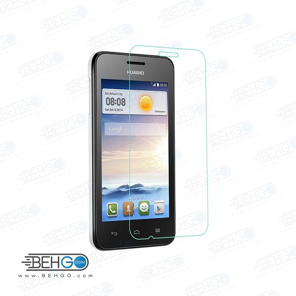 گلس y330 بی رنگ و شفاف هواوی وای 330 یا محافظ صفحه نمایش شیشه ای Glass Screen Protector huawei y330
