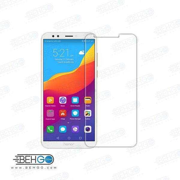 گلس آنر 7c بی رنگ و شفاف هواوی آنر 7 سی یا ,Honor 7c محافظ صفحه نمایش شیشه ای Glass Screen Protector huawei honor 7c