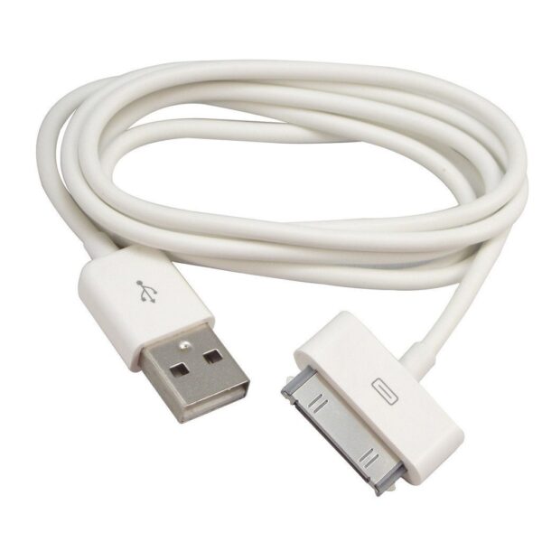 کابل اصلی شارژ آیفون Apple iphone 30 Pin to USB Cable 4/4s