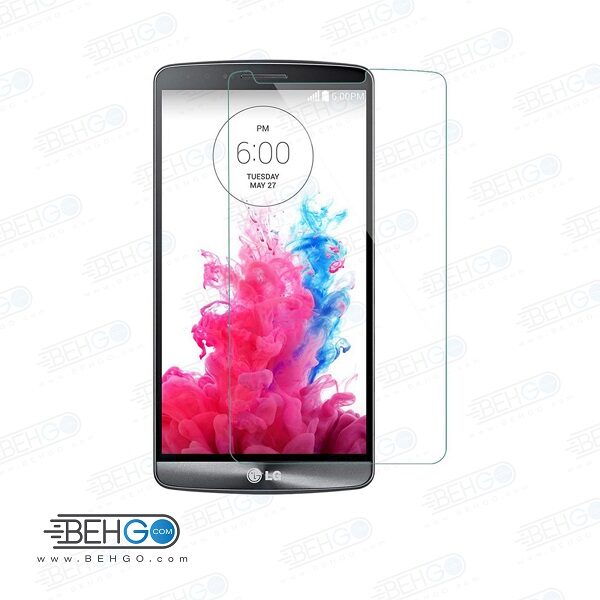 گلس LG g3 بی رنگ و شفاف الجی جی 3 یا ,جی 3 ال جی محافظ صفحه نمایش شیشه ای Glass Screen Protector LG G3