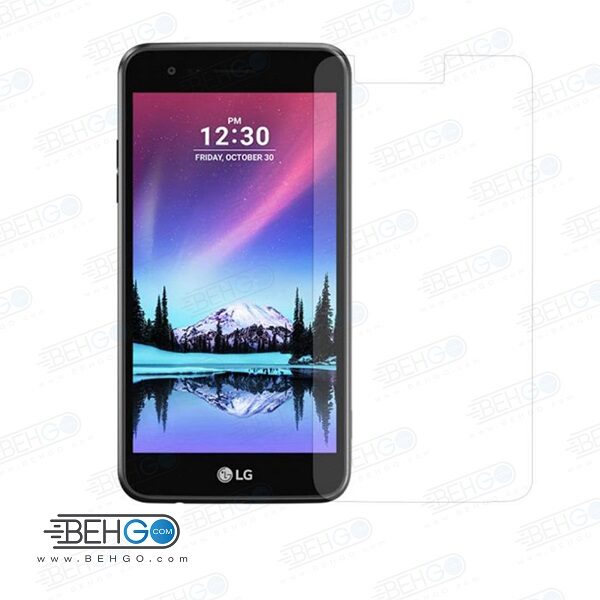 گلس LG k10 2017 بی رنگ و شفاف الجی کا10 2017 یا ,کا 10 2017 ال جی محافظ صفحه نمایش شیشه ای Glass Screen Protector LG k10 2017