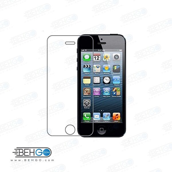 گلس iphone4 بی رنگ و شفاف یا محافظ صفحه نمایش شیشه ای آیفون Glass Screen Protector Apple iPhone 4/4s