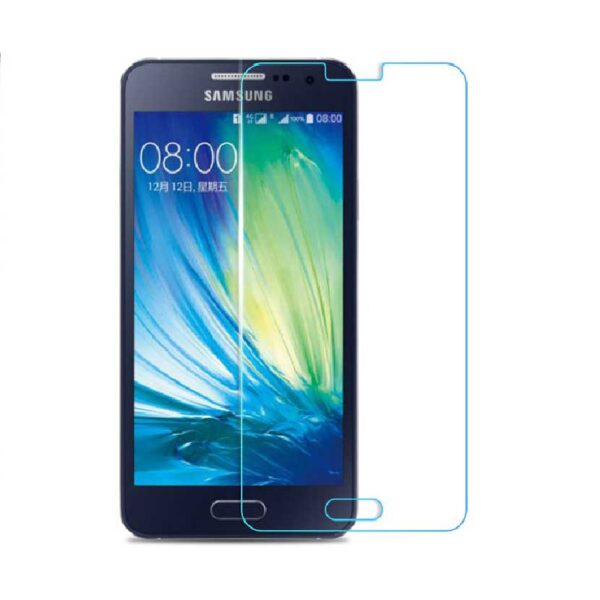 گلس A7 بی رنگ و شفاف سامسونگ A7 2015 محافظ صفحه نمایش شیشه ای Glass Screen Protector samsung A700 / A7 2015