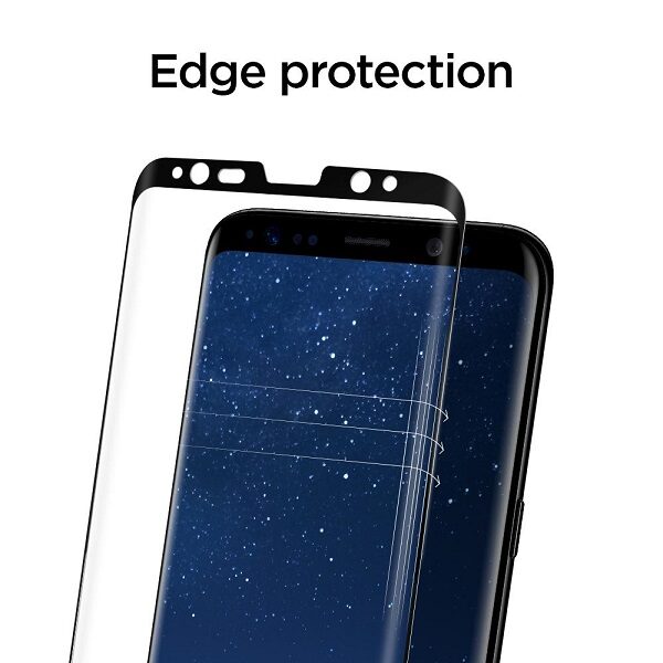 گلس S8 plus محافظ صفحه نمایش سامسونگ S8 Plus مدل فول چسب خم شیشه ای مناسب برای گوشی موبایل سامسونگ اس 8 پلاس گلس Full Glue Glass Screen Protector For Samsung Galaxy S8 plus