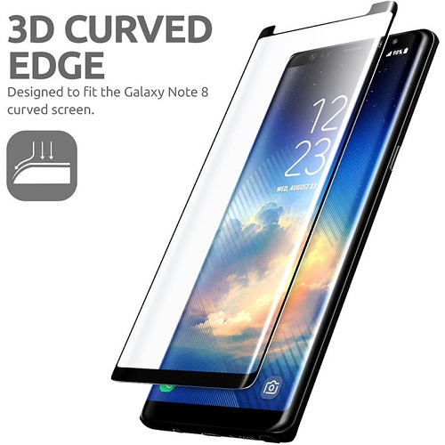 گلس گوشی سامسونگ نوت 8 محافظ صفحه نمایش سامسونگ Note 8 مدل فول چسب خم شیشه ای مناسب برای گوشی موبایل سامسونگ نوت 8 گلس Full Glue Glass Screen Protector For Samsung Galaxy Note8 / Note 8