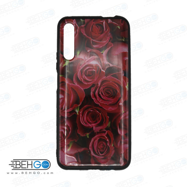 قاب Y9S کاور هواوی Y9S قاب فانتزی گوشی هواوی وای 9 اس با عکس گل سرخ طرح 12 محافظ مناسب وای نه اس گوشی موبایل هواوی New Red Flowers Phone Case For Huawei Y9S 2019