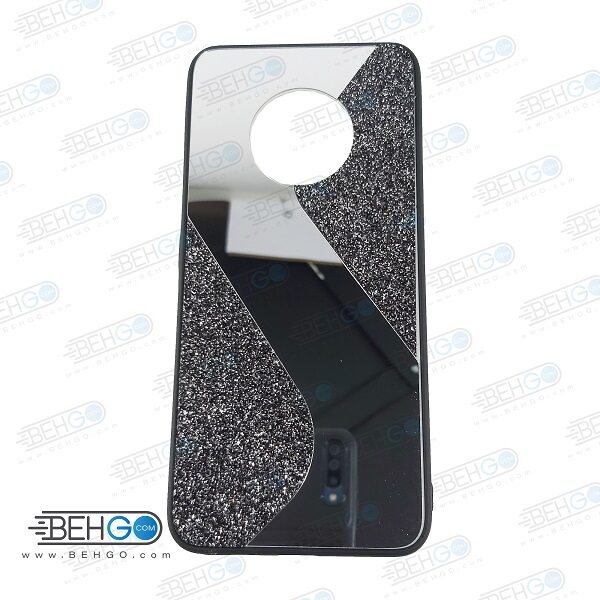 قاب گوشی Y9A قاب فانتزی هواوی وای 9A گارد مدل جدید اکلیلی آینه ای مناسب گوشی موبایل هواوی New Mirror glitter case For Huawei Y9A