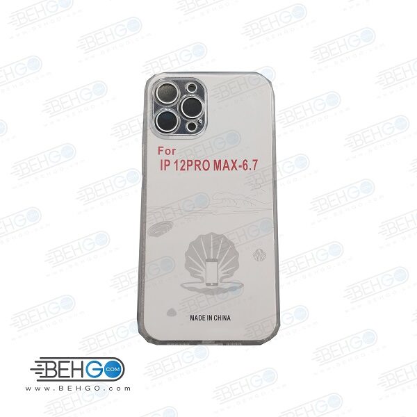 قاب گوشی ایفون 12 پرو مکس گارد ژله ای محافظ اپل 12 پرو مکس سایز 6.7 اینچ قاب گوشی Clear Cover Camera Protection Case for For 6.7 inch Apple Iphone 12 Pro Max