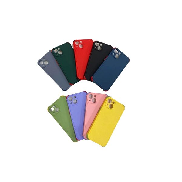 قاب ایفون 13 مینی کاور مدل دکمه رنگی اپل با محافظ لنز دوربین گوشی iPhone 13 Mini